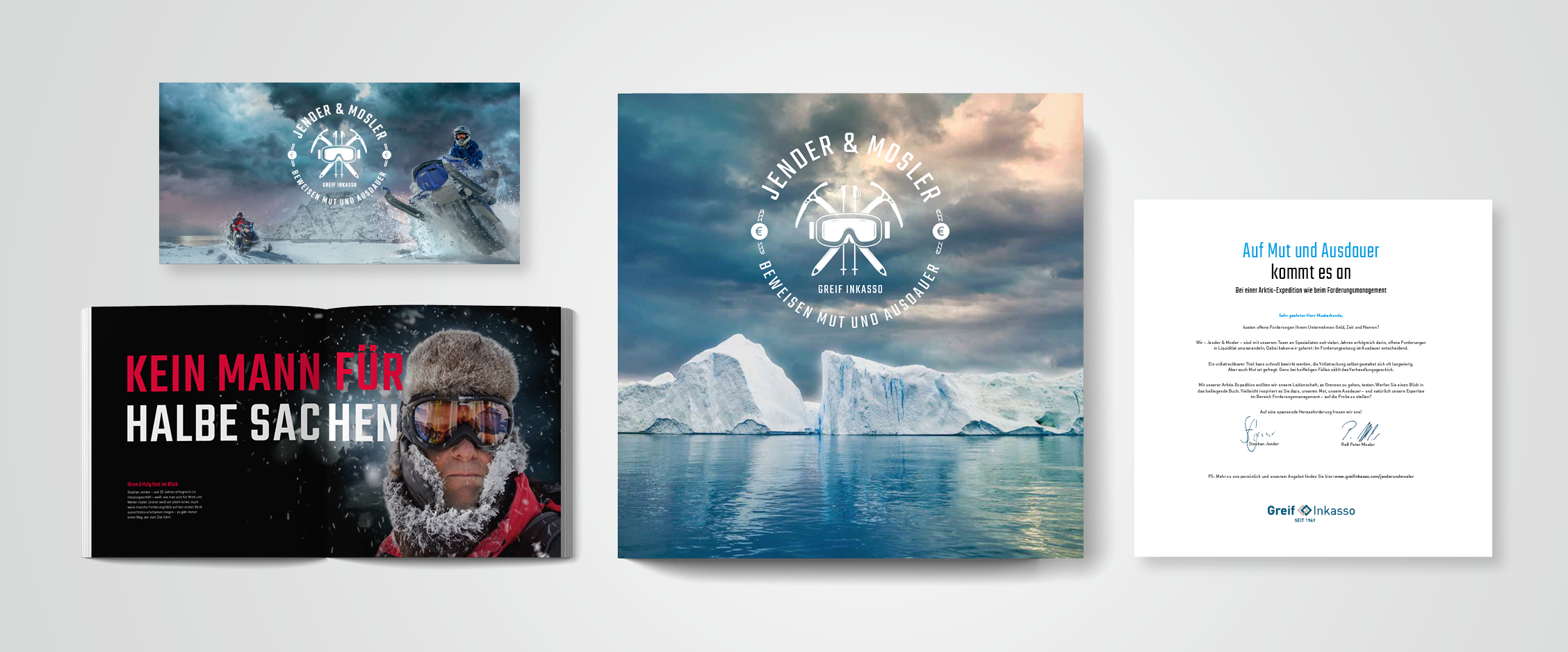 Storytelling Case Study Greif Inkasso | Mailing Mut und Ausdauer als Arktisforscher
