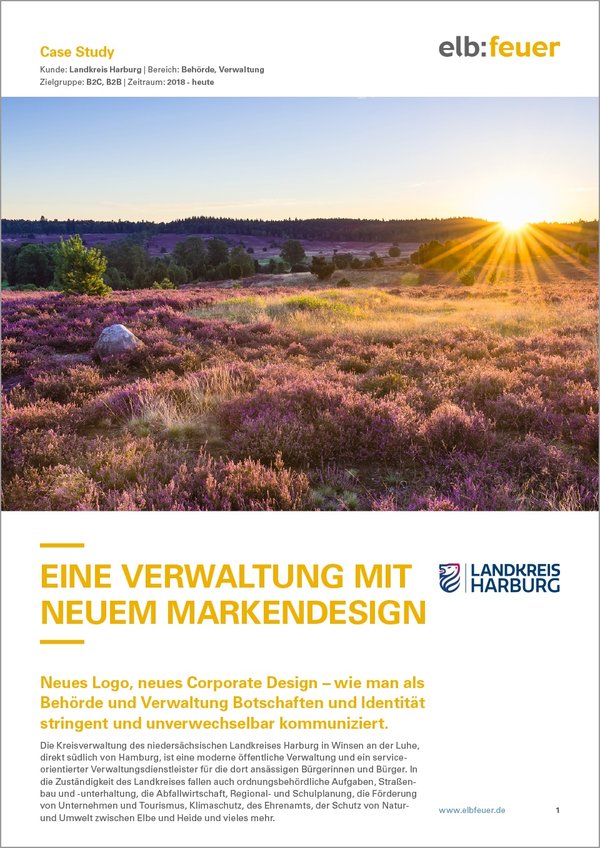 Neues Markendesign | Case Study Landkreis Harburg | Download
